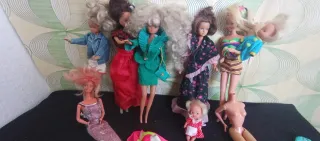 Lote 7 Barbies Años 90 + 3 Bebés 55 cada Barbie