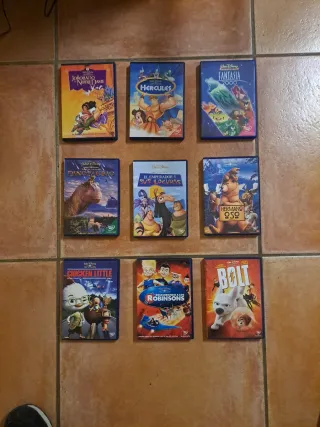 OFERTA LOTE 5 Películas DVD Clásicos Disney.