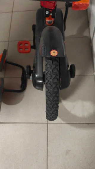 Bicicleta infantil 14" naranja