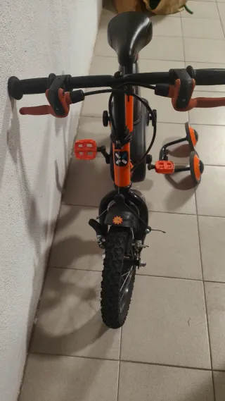 Bicicleta infantil 14" naranja