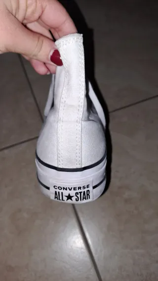 Converse donna tela bianche 37.5