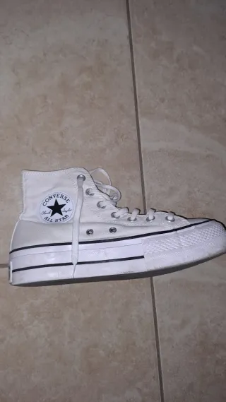 Converse donna tela bianche 37.5