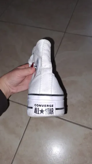 Converse donna tela bianche 37.5