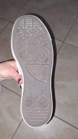 Converse donna tela bianche 37.5