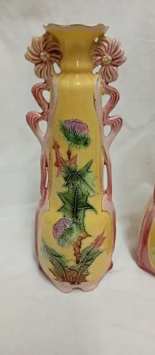 Pareja jarrones antiguos principios siglo X