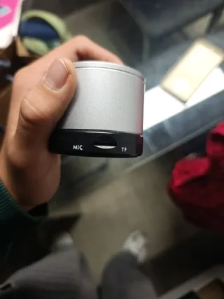 Altavoz Bluetooth Mini Plata y Morado