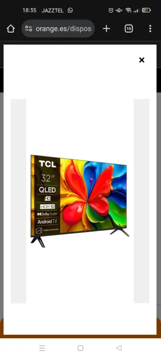 TV TCL 32 QLED Android TV HDR