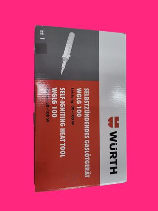 SOLDADOR GAS WURTH WGLG 100 EN CAJA A ESTRENAR