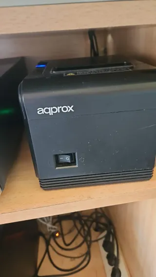 Impresora de tickets y lector de códigos aqprox