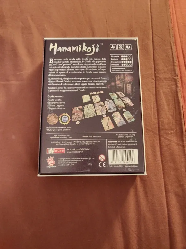Hanamikoji gioco di carte