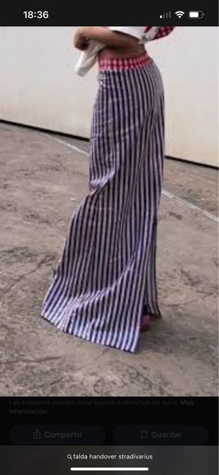 Falda larga Stradivarius x Hand Over lentejuelas