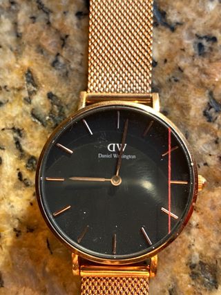 Reloj mujer Daniel Wellington Negro Dorado