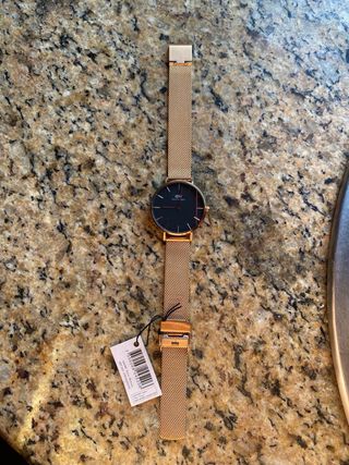 Reloj mujer Daniel Wellington Negro Dorado