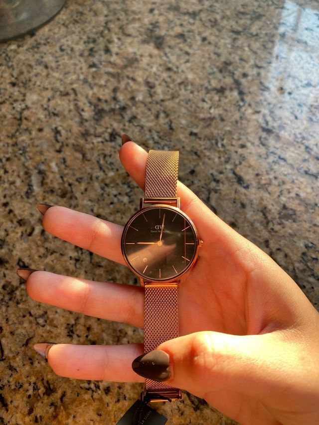 Reloj mujer Daniel Wellington Negro Dorado