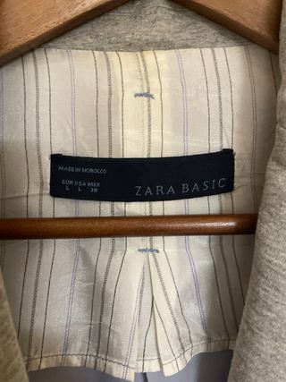 Americana Zara Gris Mujer