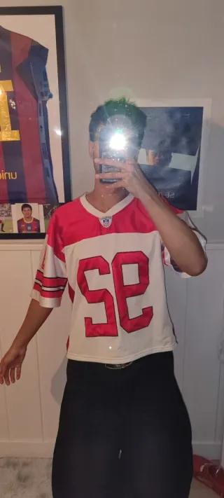 Camiseta NFL oversize número 92 y2k