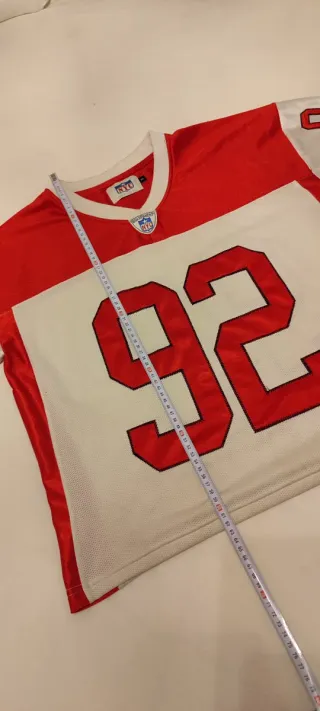 Camiseta NFL oversize número 92 y2k