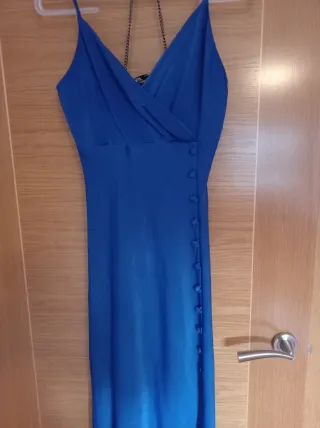Vestido largo fiesta Zara.