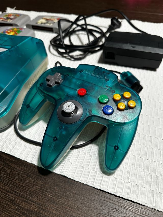 Nintendo 64 Azul Transparente + Juegos
