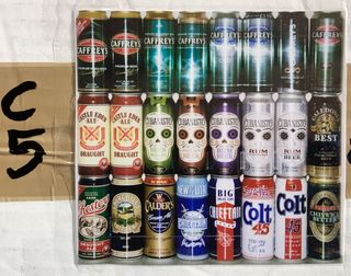 Lattine di birra da collezione vuote