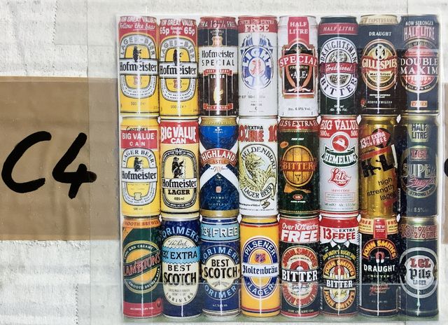 Lattine di birra da collezione vuote