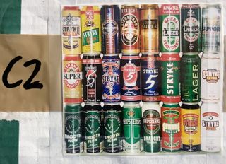 Lattine di birra da collezione vuote