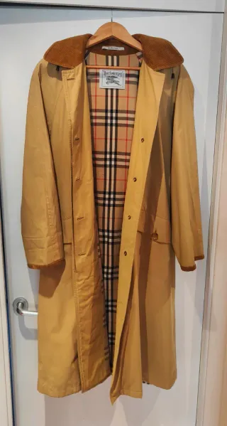 Gabardina Burberrys Mujer Color mostaza