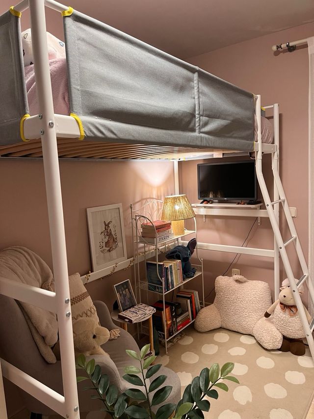Cama alta IKEA VITVAL – litera – NUEVA