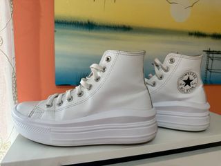 Converse Chuck Taylor Pelle Bianche