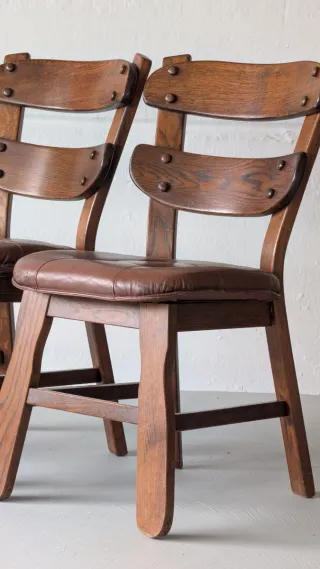 Sillas Vintage Roble años 70