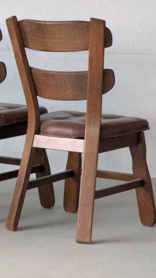 Sillas Vintage Roble años 70