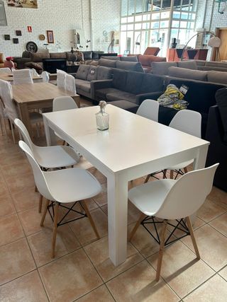 Mesa comedor madera blanca MODERNA nueva