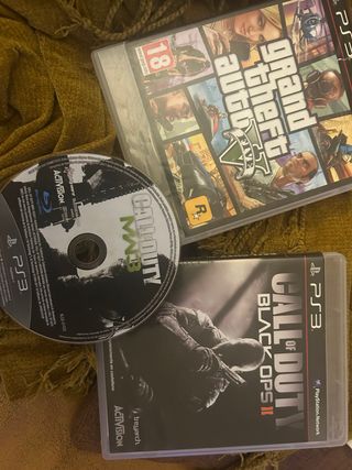 3 Juegos PS3: GTA V, Call of Duty MW3, BO2