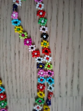 Collana fiorellini multicolor