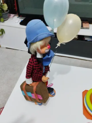 Payaso de tela para decoración