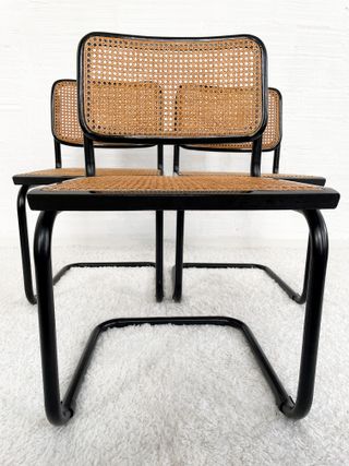 SILLA CESCA B32. ESTRCUTURA NEGRA. ITALIA. 90s