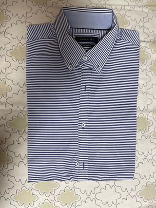 Camisa CORTEFIEL rayas azul y blanco