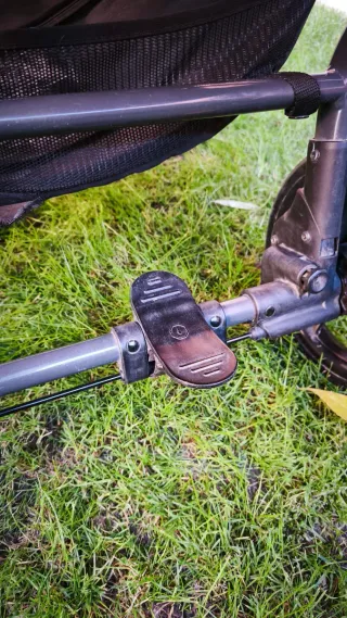 Carrito Gemelar NiuVentTwin® beige y rosa paralelo