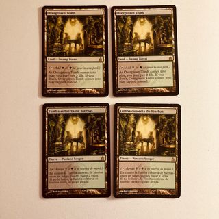 4x Cartas Magic Overgrown Tomb - Tumba Cubierta