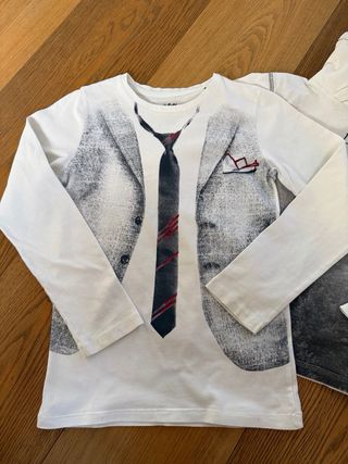 Lotto 3 maglie e felpa bimbo 8/9 anni