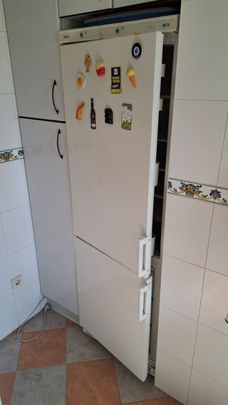 Frigorífico blanco con congelador