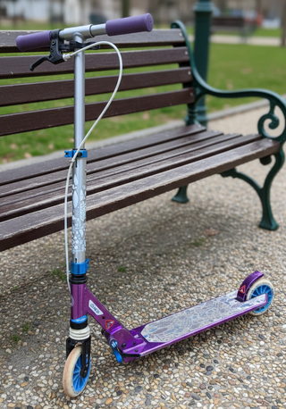 Patinete Oxelo MID5 Freno Manillar Morado