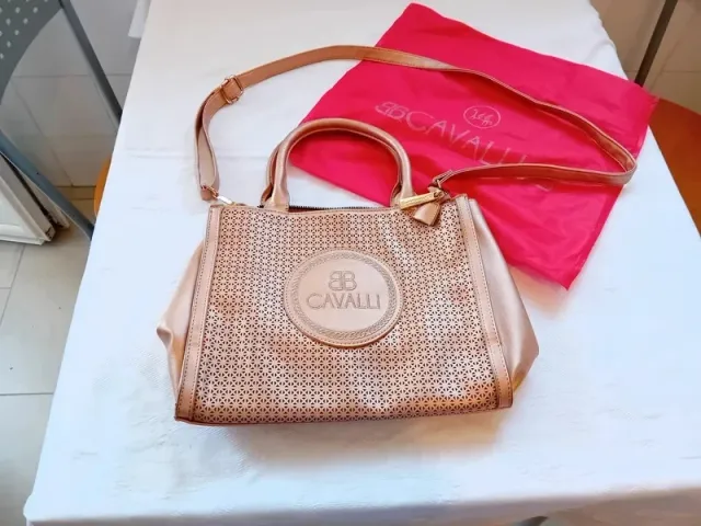 Borsa Cavalli oro bronzato nuova