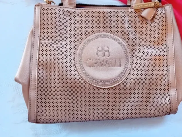 Borsa Cavalli oro bronzato nuova
