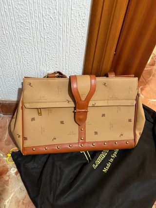 Bolso Laura Valle Beige y Marrón