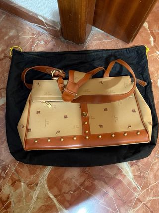 Bolso Laura Valle Beige y Marrón