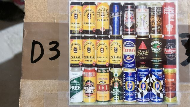 Lattine di birra da collezione vuote Serie D