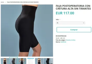 Faja postoperatoria Lipo.