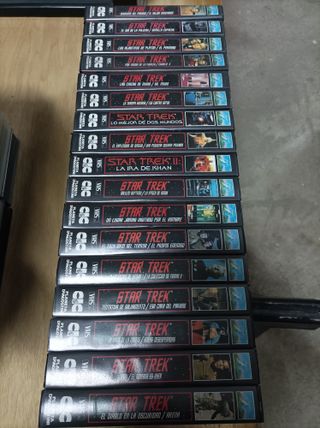17 Cintas VHS Star Trek Colección Completa