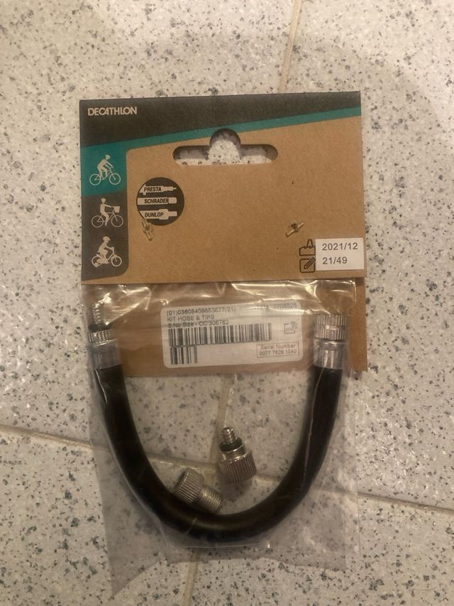 Latiguillo flexible Decathlon Presta/Schrader